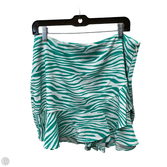 Skort By Bar Iii In Green & White, Size: 14
