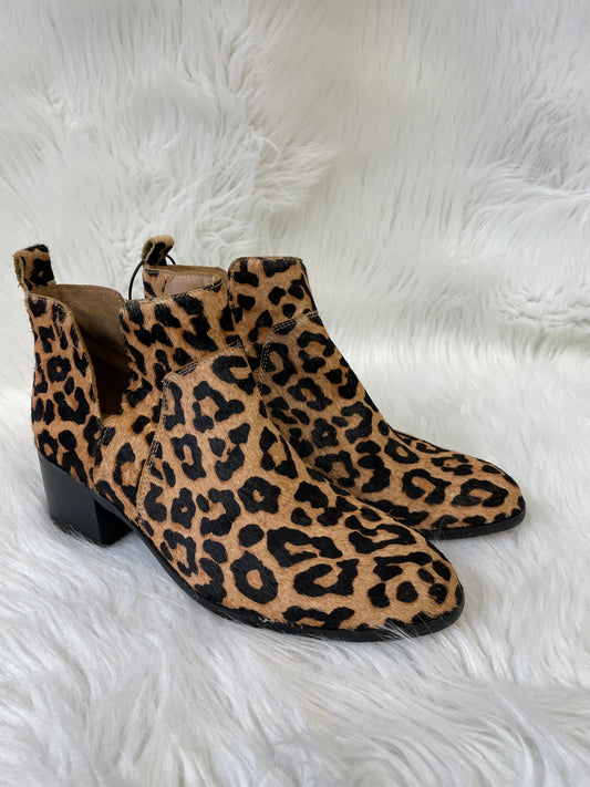 Boots Ankle Heels By Franco Sarto In Animal Print, Size: 7