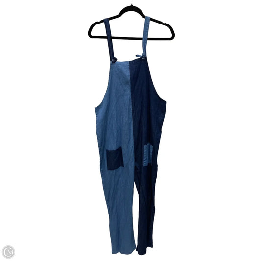 Overalls By Clothes Mentor In Blue Denim, Size: 1x