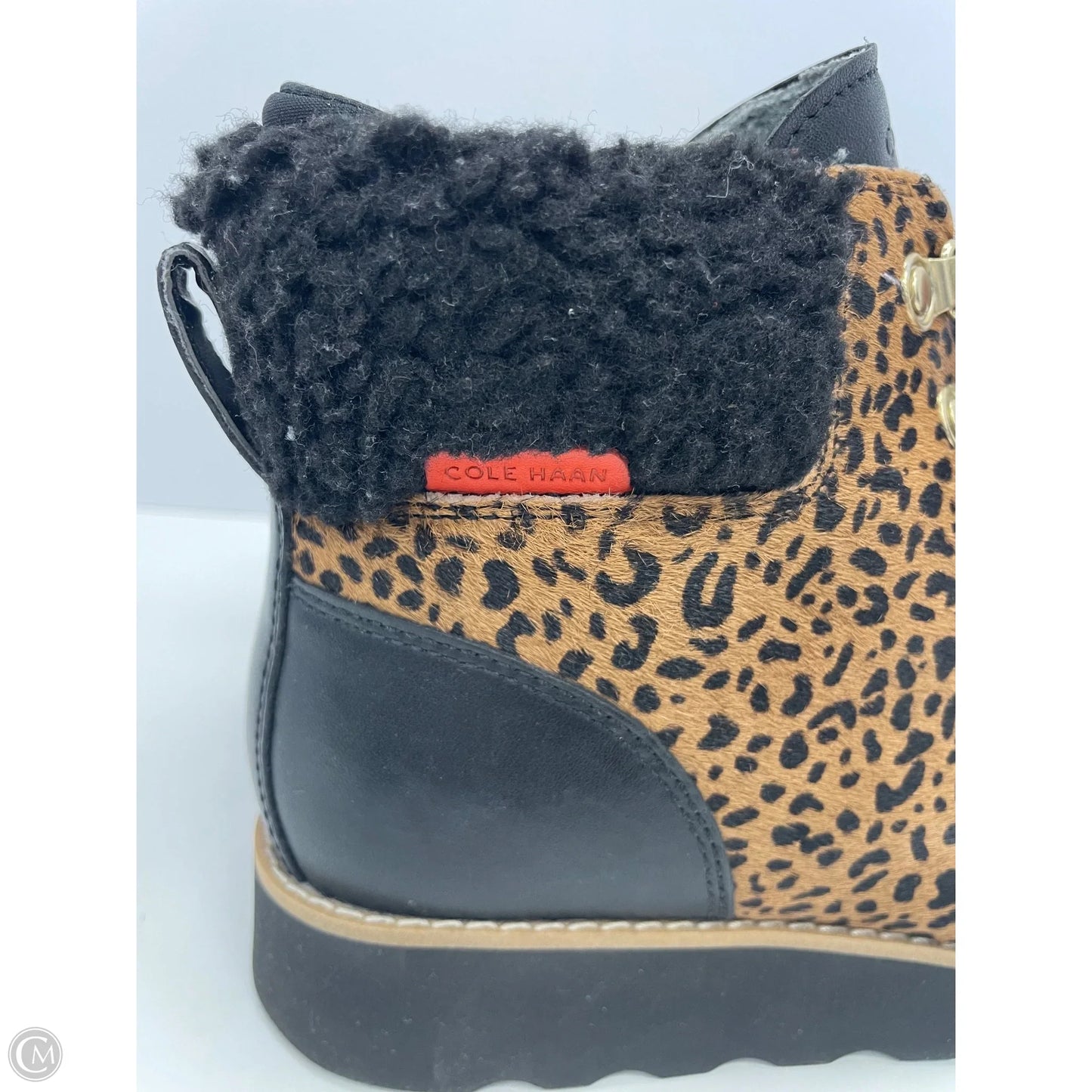 Boots Combat By Cole-haan In Animal Print, Size: 6.5