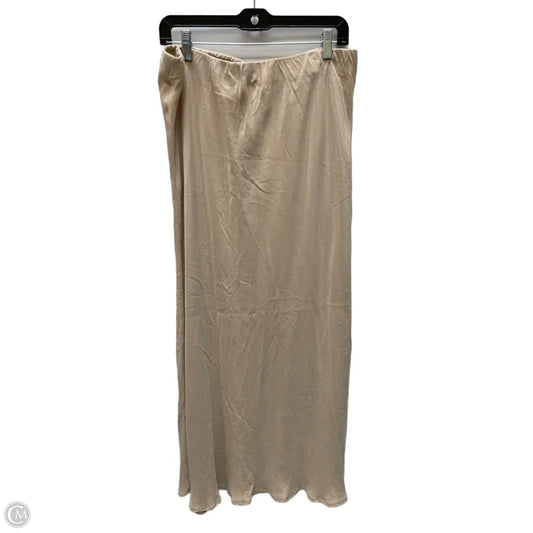 Skirt Maxi By Clothes Mentor In Tan, Size: 2x