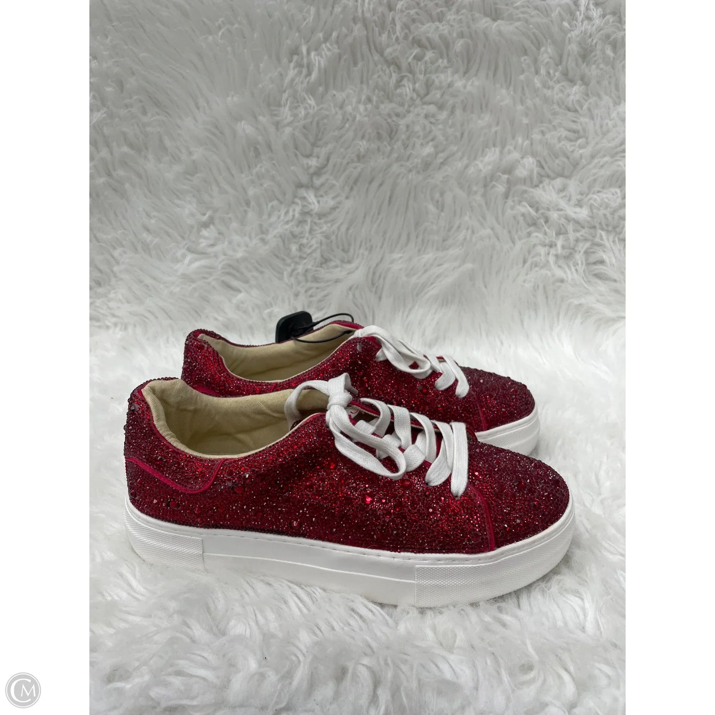 Shoes Sneakers By Betsey Johnson In Red, Size: 8.5