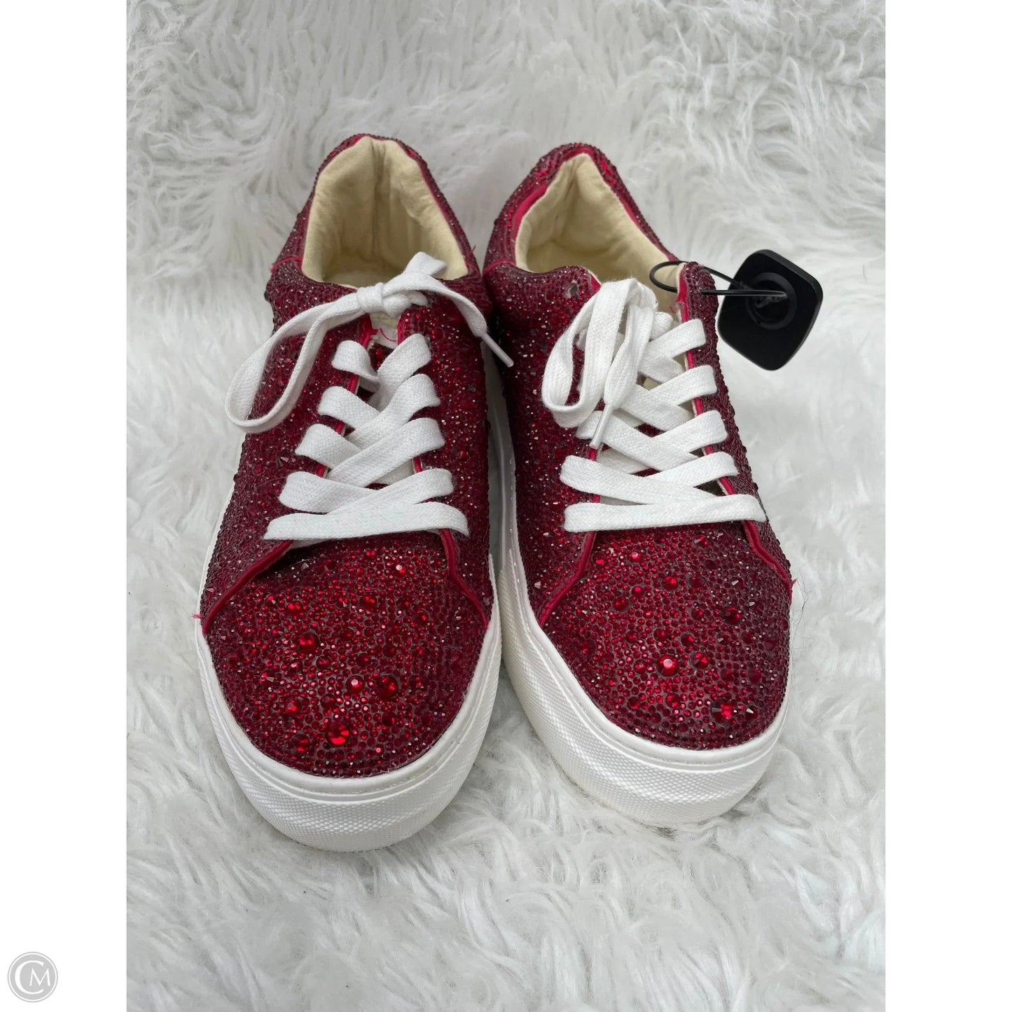 Shoes Sneakers By Betsey Johnson In Red, Size: 8.5