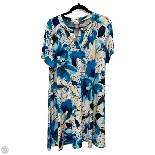 Dress Casual Short By Chicos In Blue, Size: Xl