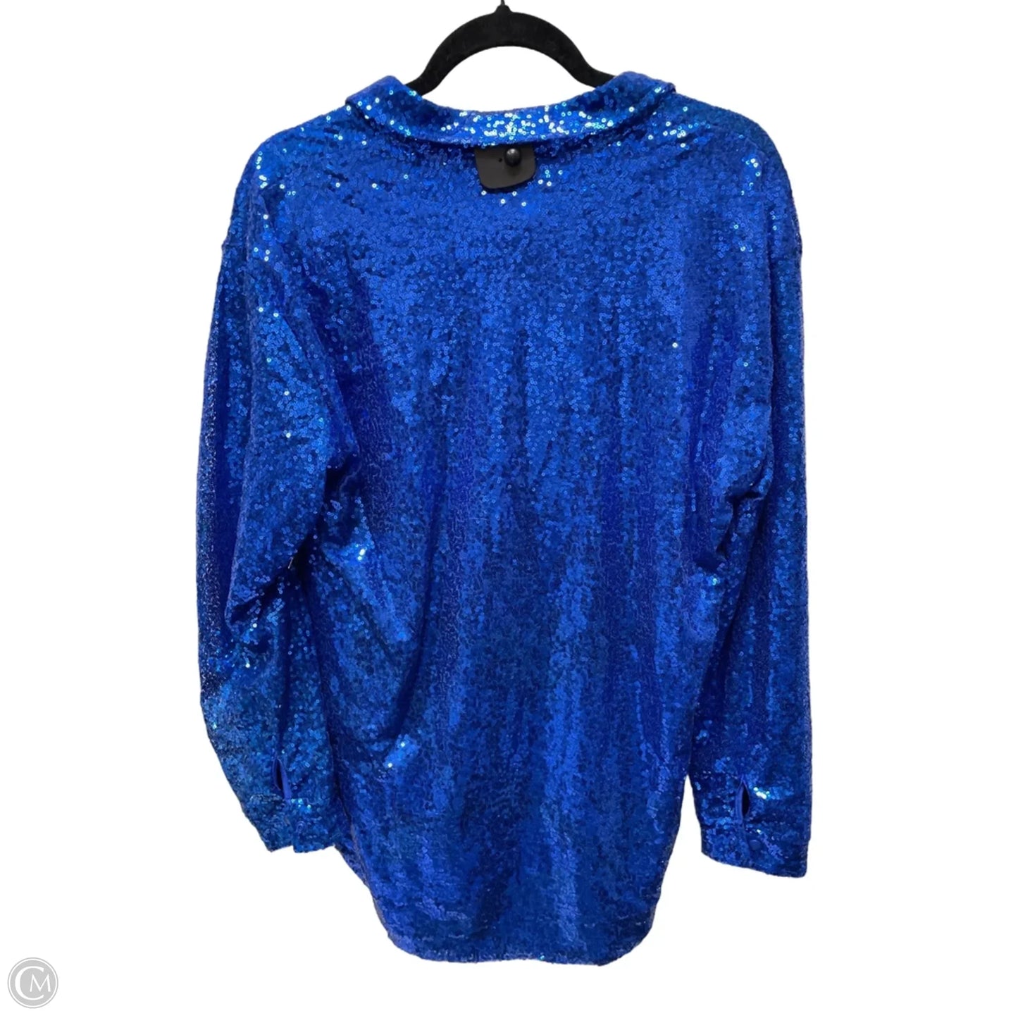 Top Long Sleeve By Luxed Dress -  In Blue, Size: L
