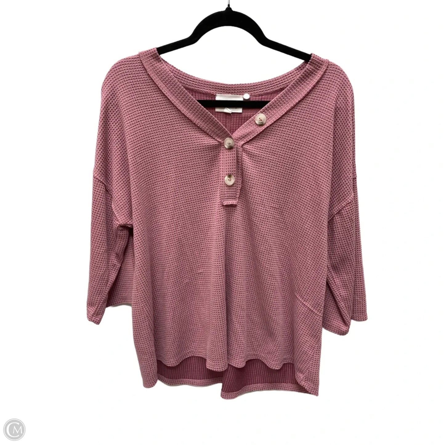 Top Short Sleeve By Andree By Unit In Pink, Size: M