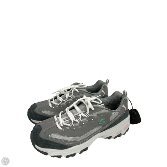 Shoes Athletic By Skechers In Grey, Size: 11