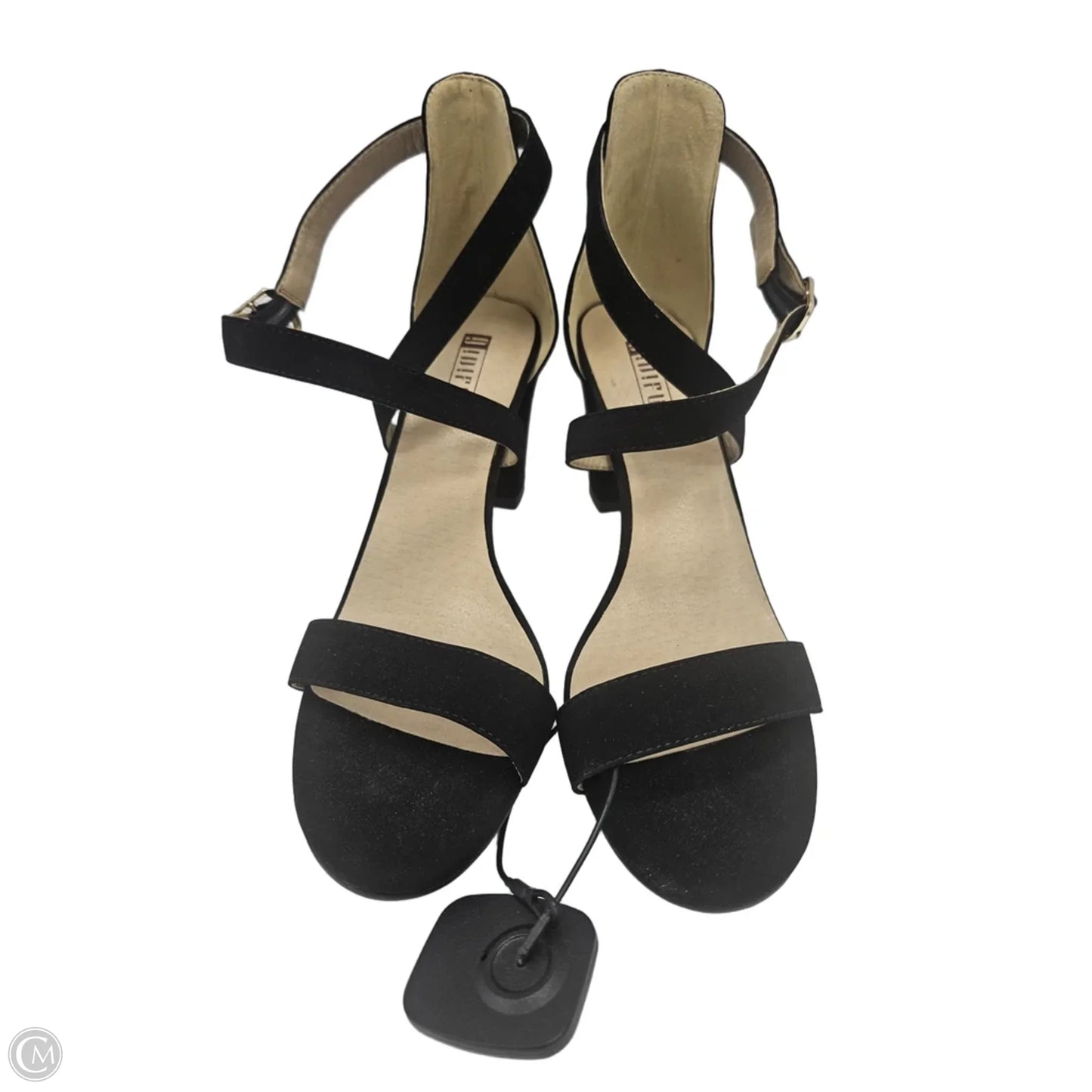 Sandals Heels Block By Clothes Mentor In Black, Size: 9
