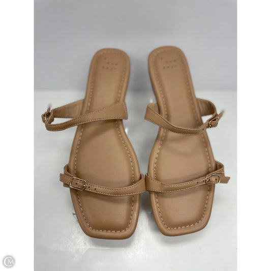 Sandals Flats By A New Day In Tan, Size: 8