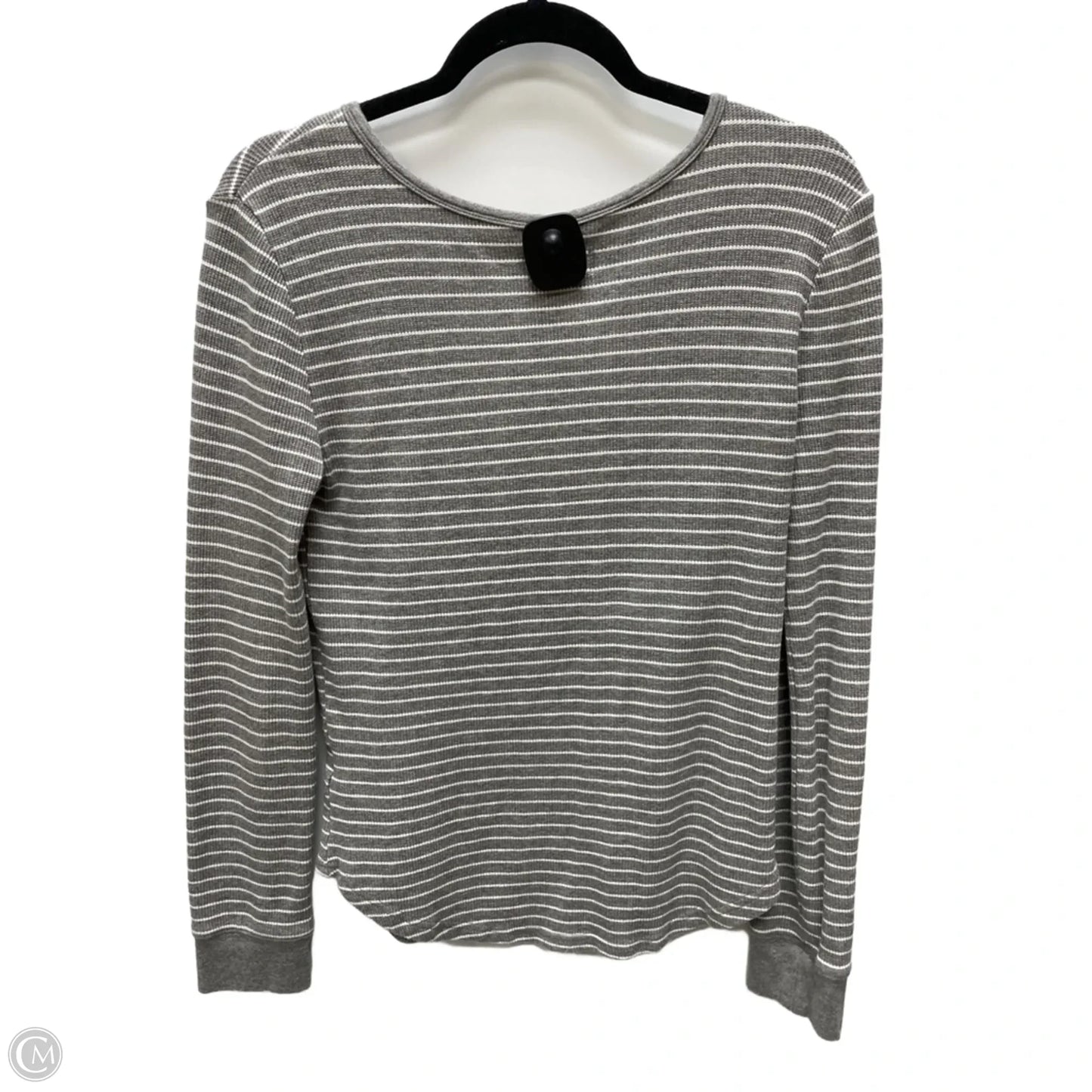 Top Long Sleeve By Thread And Supply In Striped Pattern, Size: M