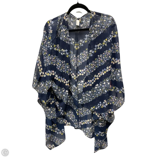 Cardigan By Cato In Floral Print, Size: Osfm