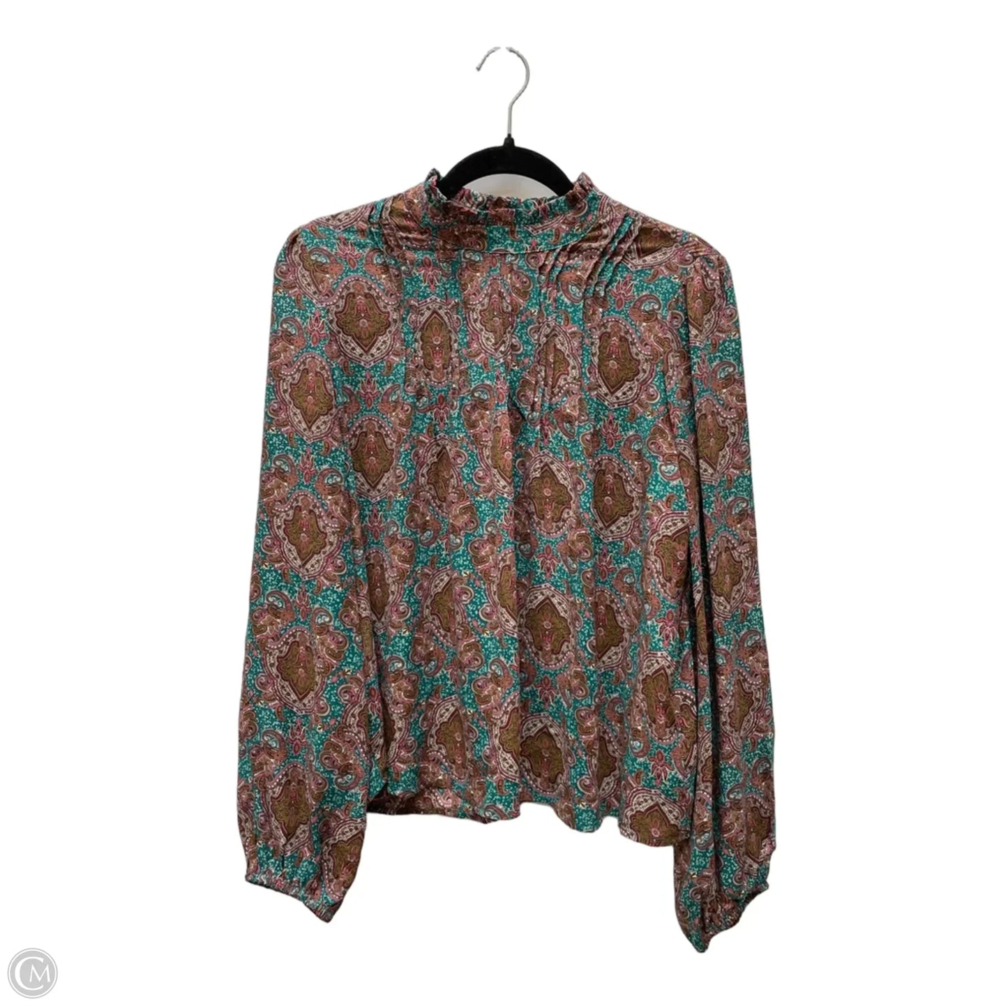 Top Long Sleeve By Joie In Paisley Print, Size: M