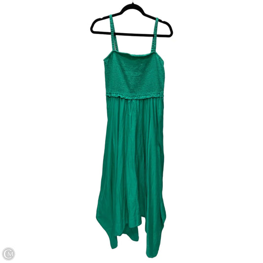 Dress Casual Midi By Gap In Green, Size: L