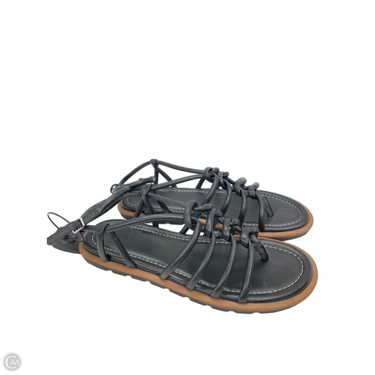 Sandals Flats By Nordstrom In Black, Size: 10