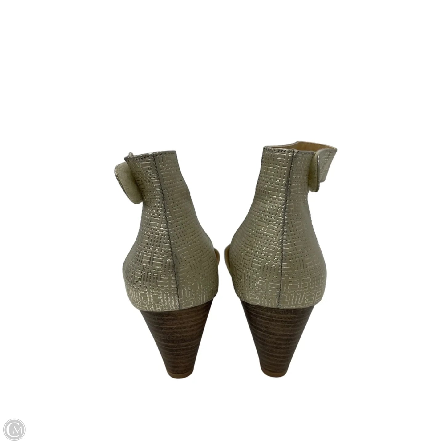 Sandals Heels Wedge By Cl By Chinese Laundry In Gold & Tan, Size: 6