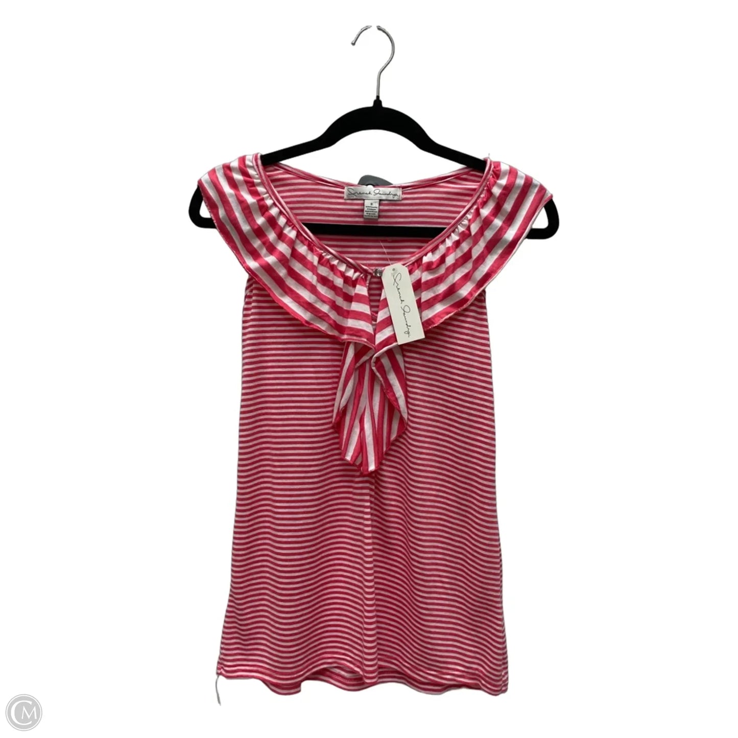Top Sleeveless By French Laundry In Striped Pattern, Size: S