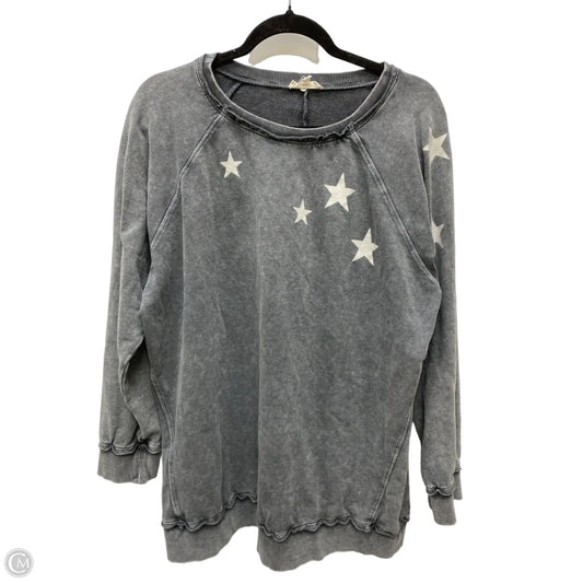 Sweatshirt Crewneck By Easel In Grey, Size: 2x