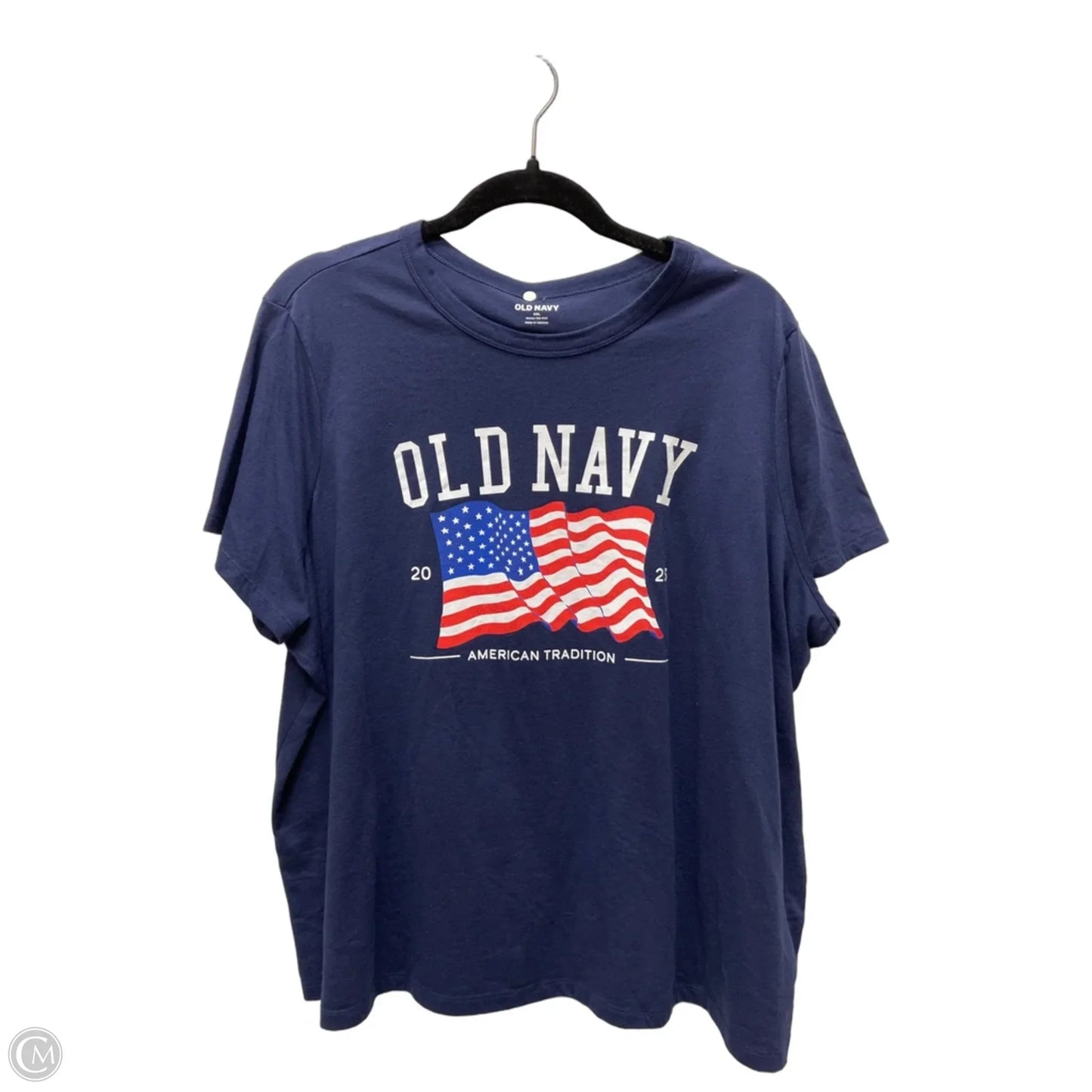Top Short Sleeve By Old Navy In Navy, Size: 2x