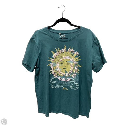 Top Short Sleeve By Clothes Mentor In Green, Size: Xl