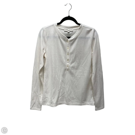 Top Long Sleeve By Loft In Cream, Size: M