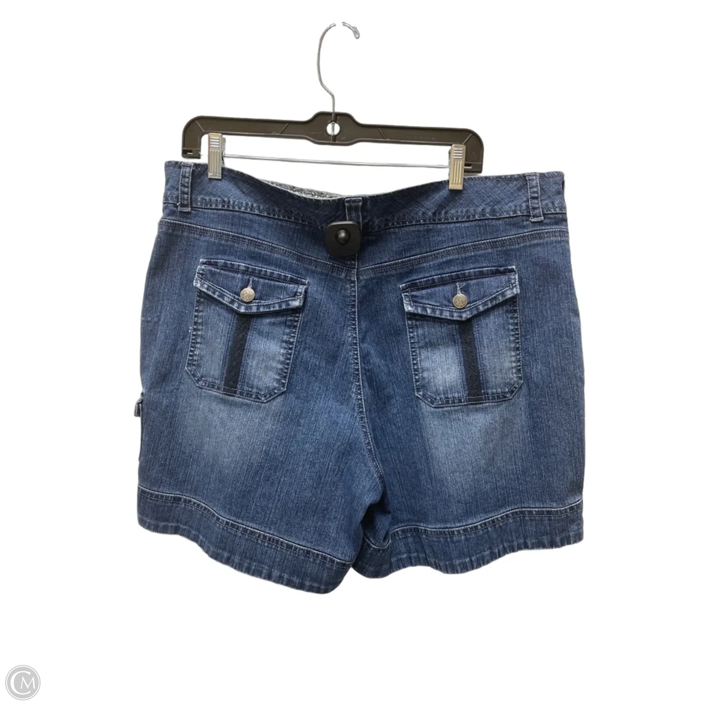 Shorts By Gloria Vanderbilt In Blue Denim, Size: 16