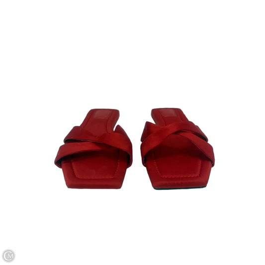 Sandals Flats By H&m In Red, Size: 6
