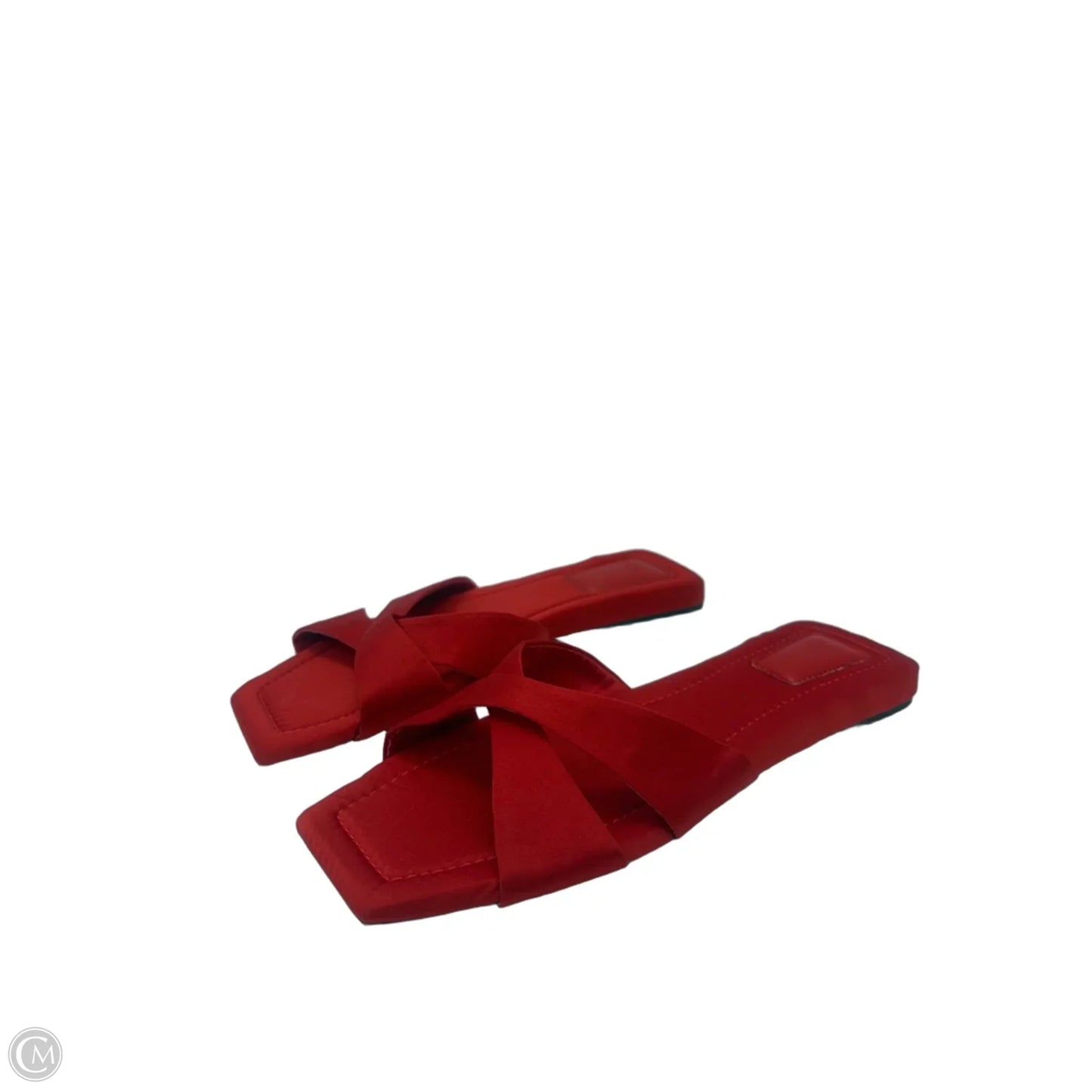 Sandals Flats By H&m In Red, Size: 6