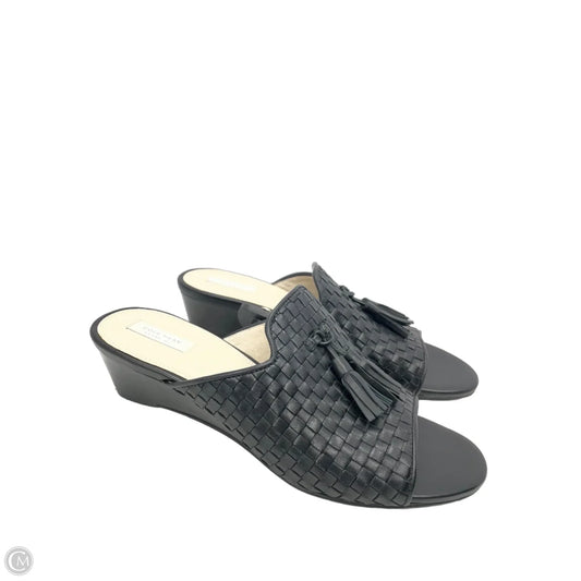 Sandals Heels Wedge By Cole-haan In Black, Size: 8