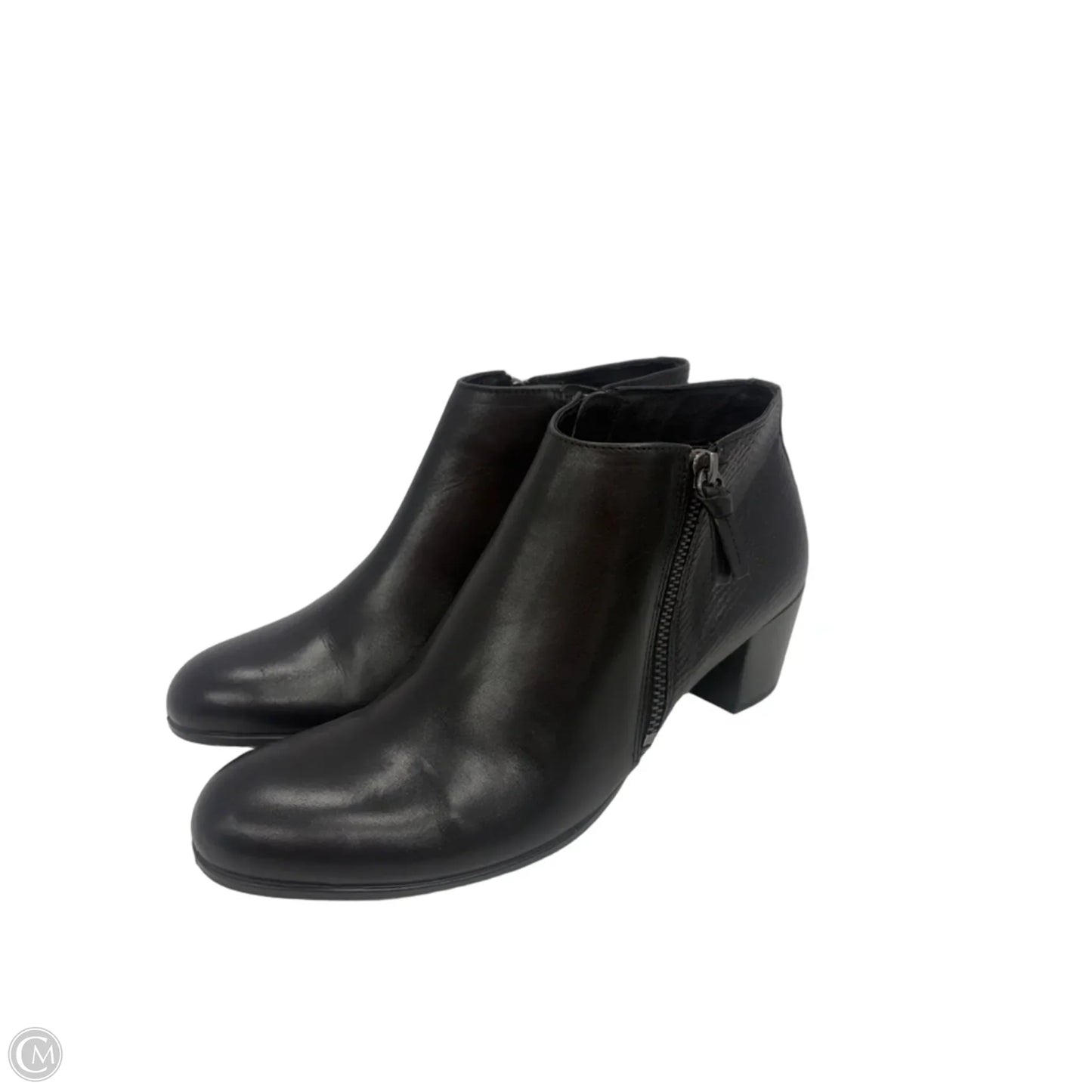 Boots Ankle Heels By Ecco In Black, Size: 7