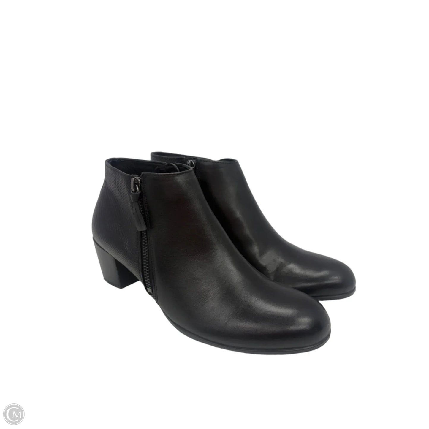 Boots Ankle Heels By Ecco In Black, Size: 7
