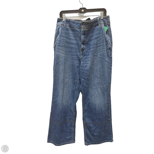 Jeans Wide Leg By Pilcro In Blue Denim, Size: 16
