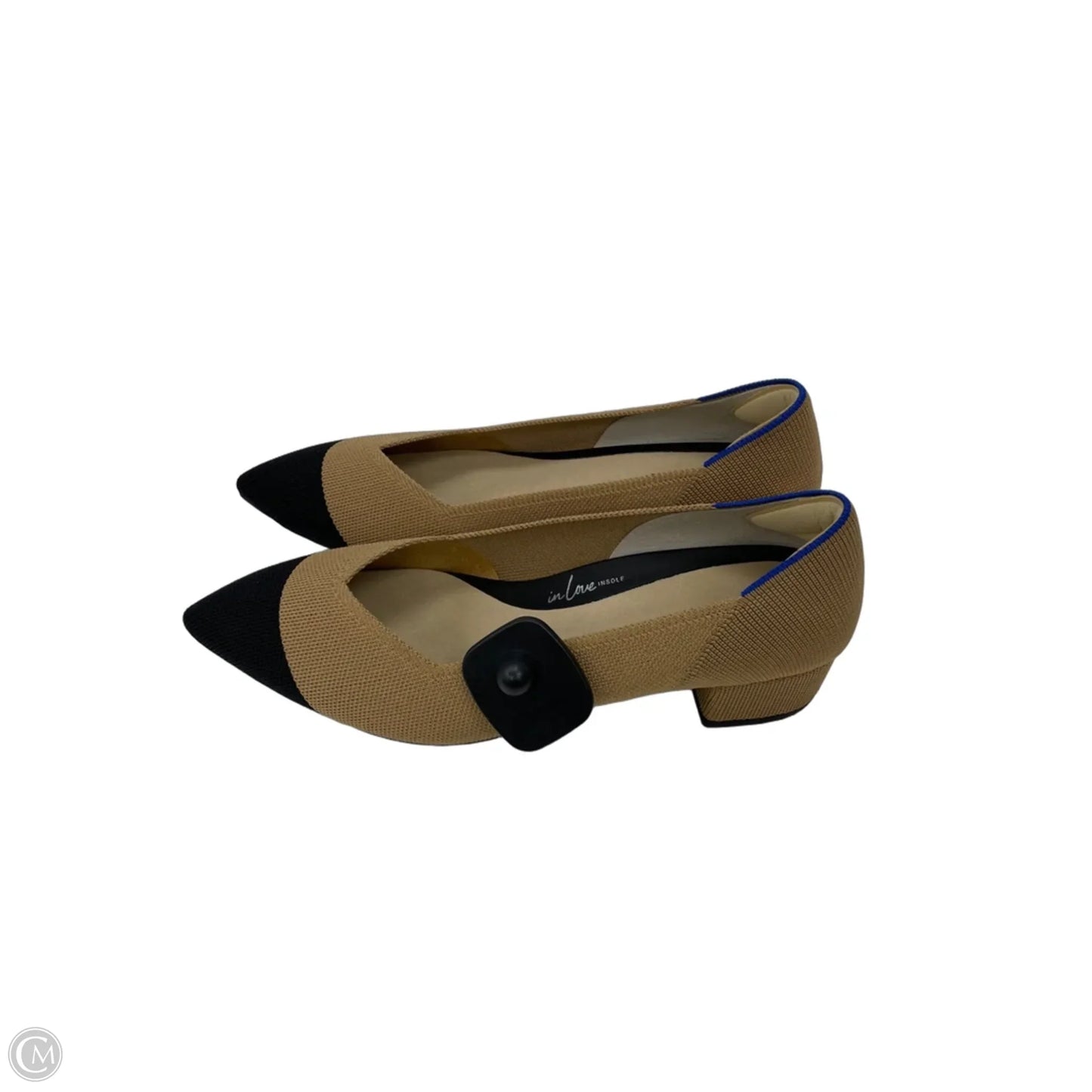 Shoes Heels Block By Rothys In Black & Tan, Size: 10.5