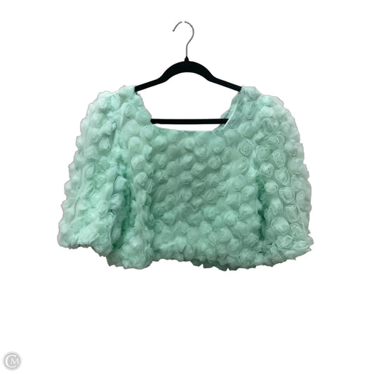 Top Short Sleeve By Cmb In Green, Size: S
