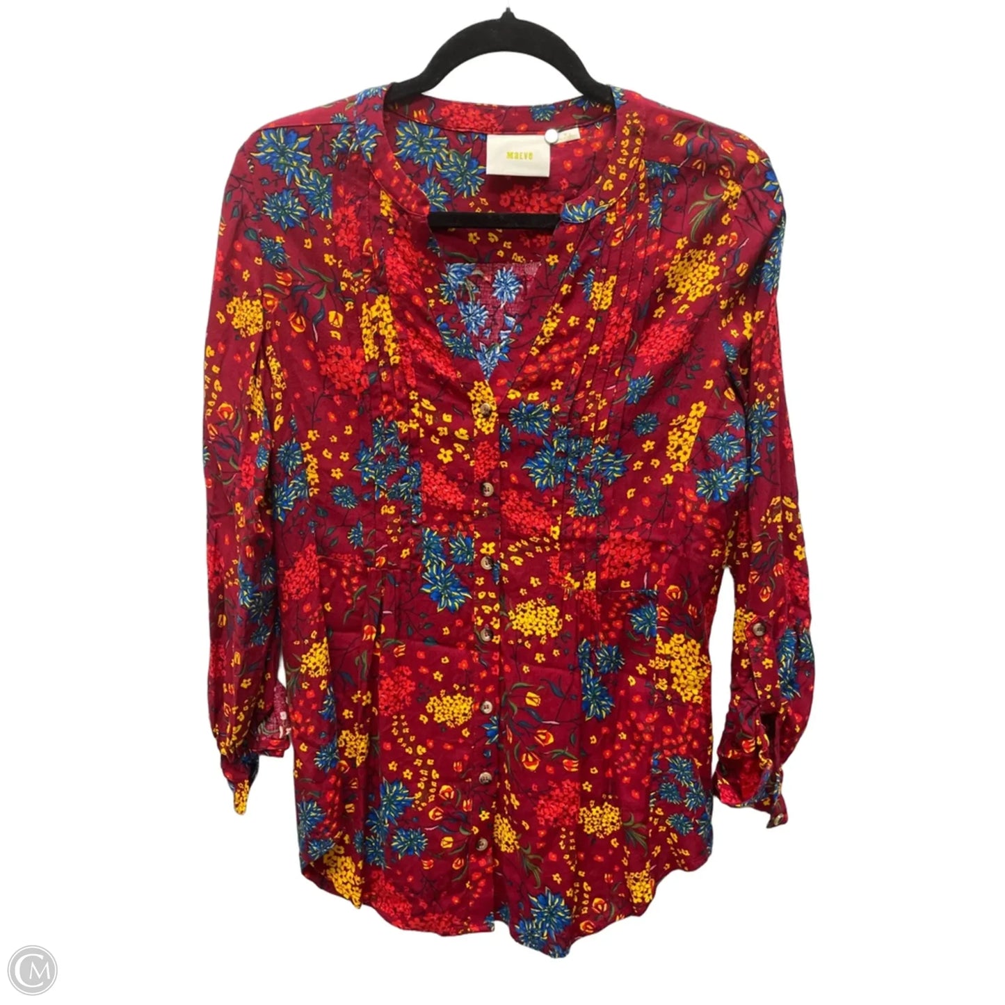 Top 3/4 Sleeve By Maeve In Floral Print, Size: S