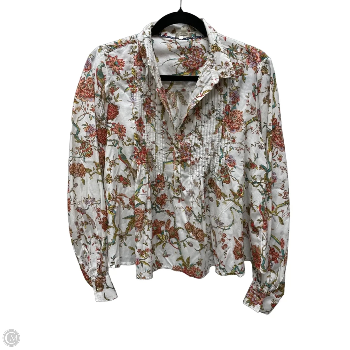 Top Long Sleeve By Pilcro In Floral Print, Size: Xs