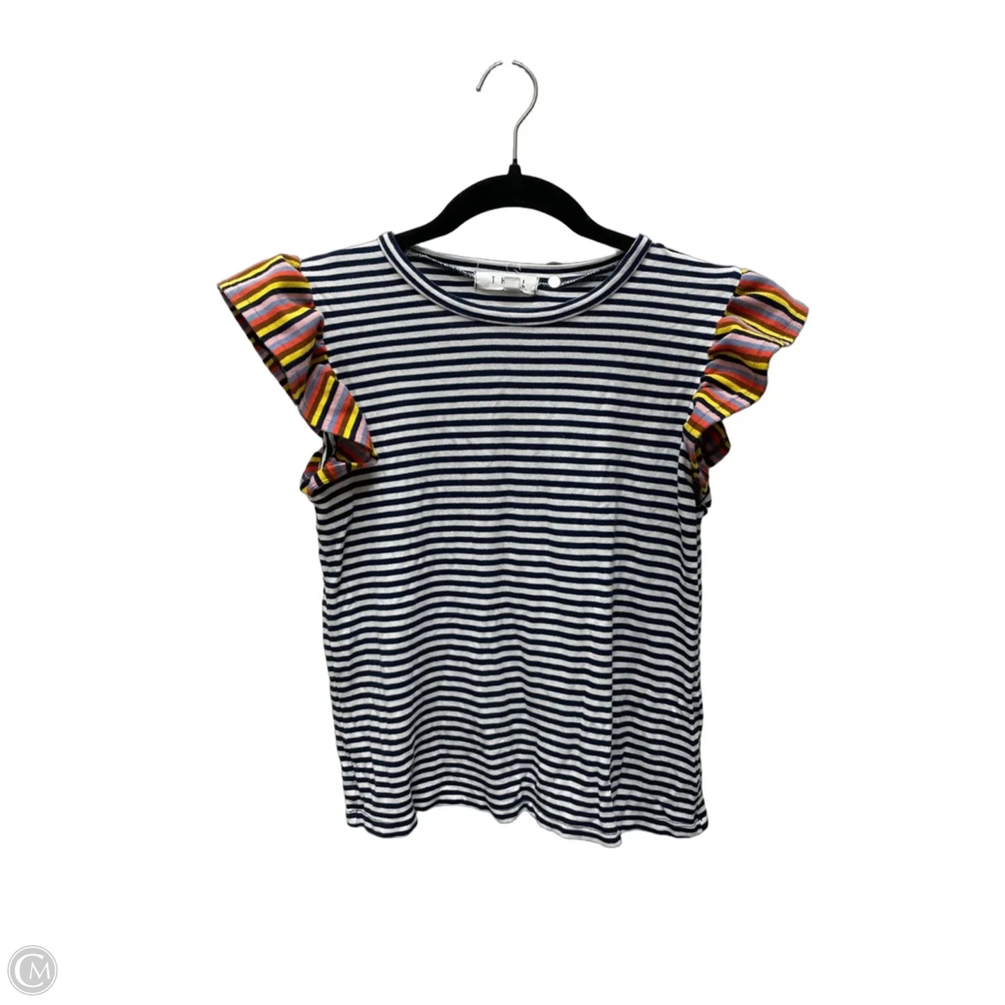 Top Short Sleeve By Thml In Striped Pattern, Size: Xs