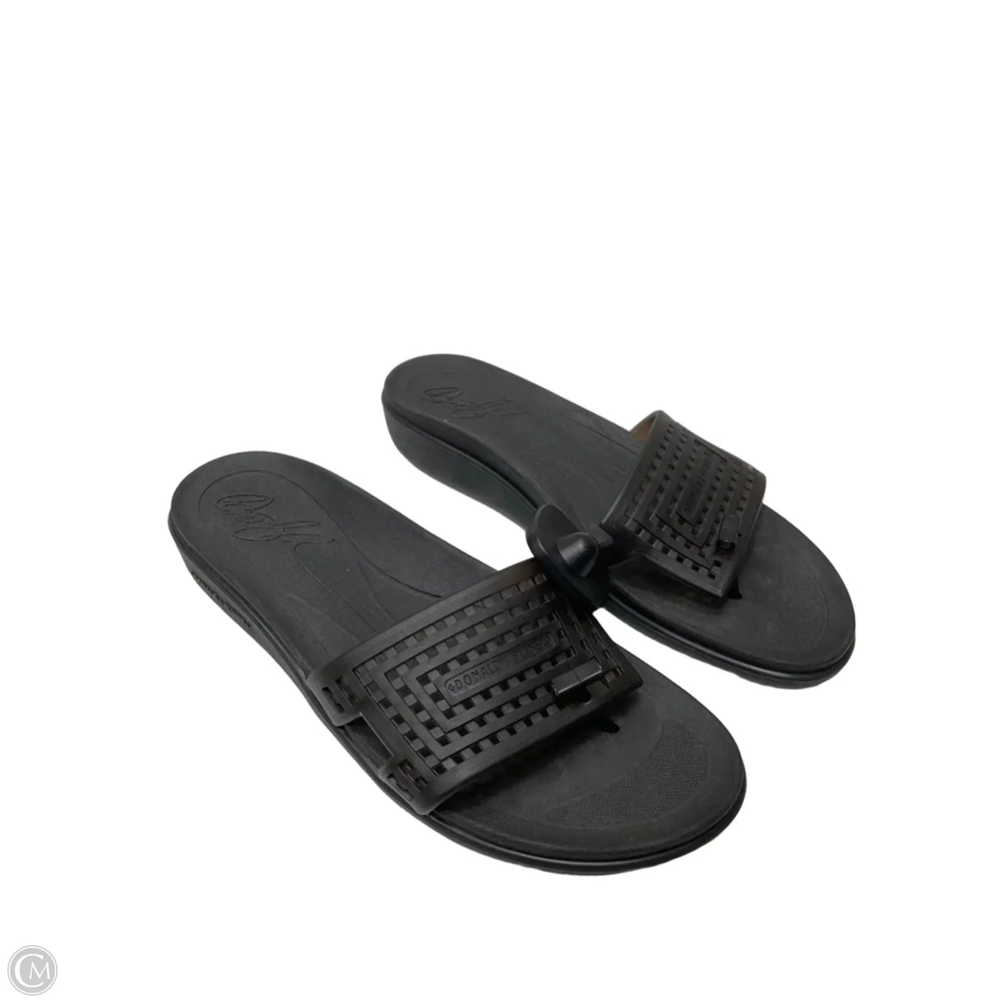 Sandals Heels Wedge By Donald Pliner In Black, Size: 9
