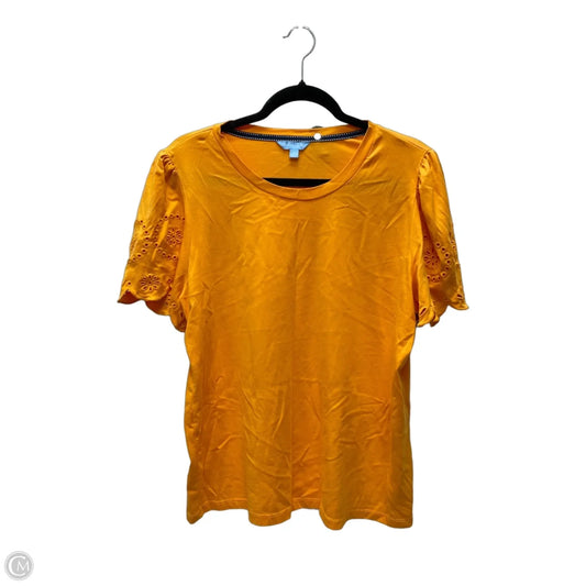 Top Short Sleeve By Draper James In Yellow, Size: Xl