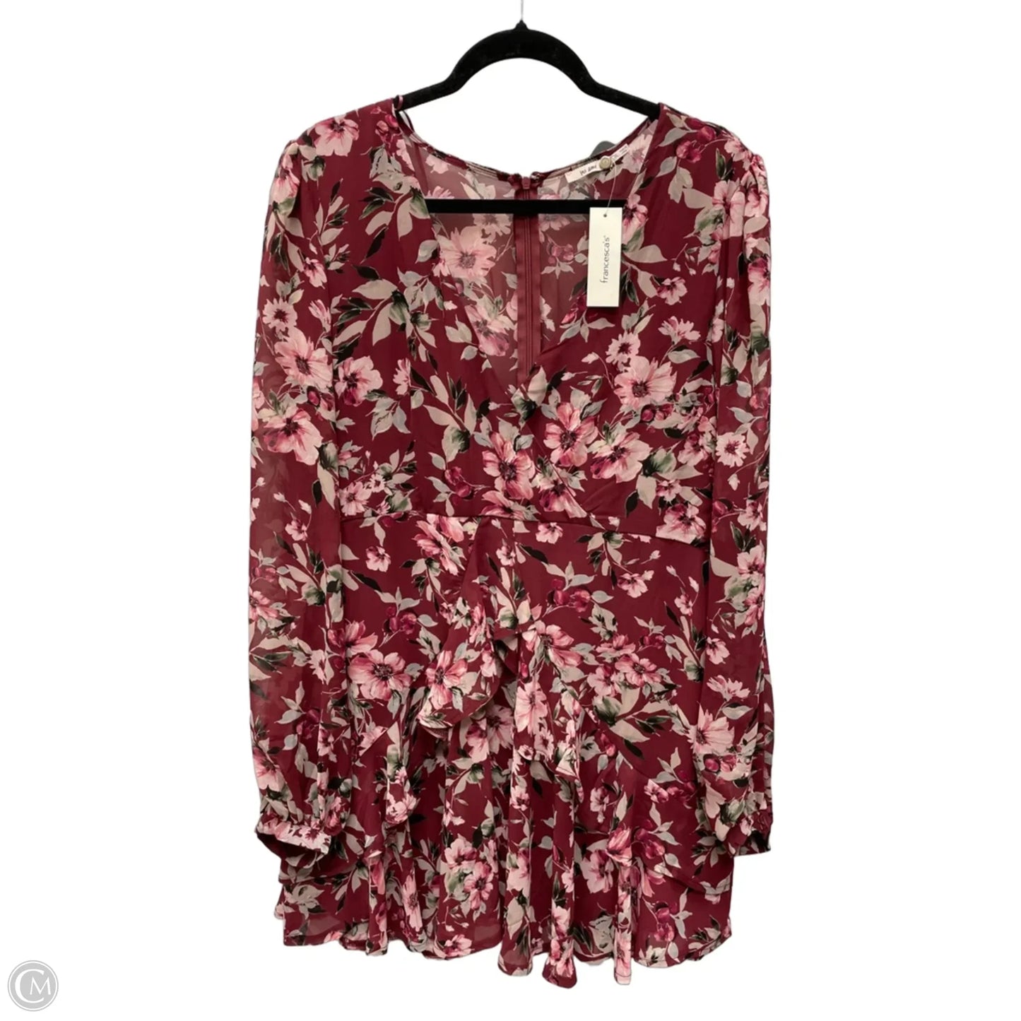 Dress Casual Short By Mi Ami In Floral Print, Size: Xl