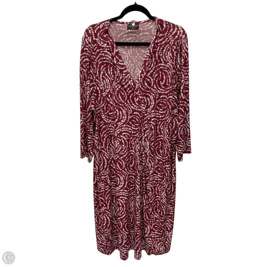 Dress Casual Short By Lane Bryant In Maroon, Size: 3x