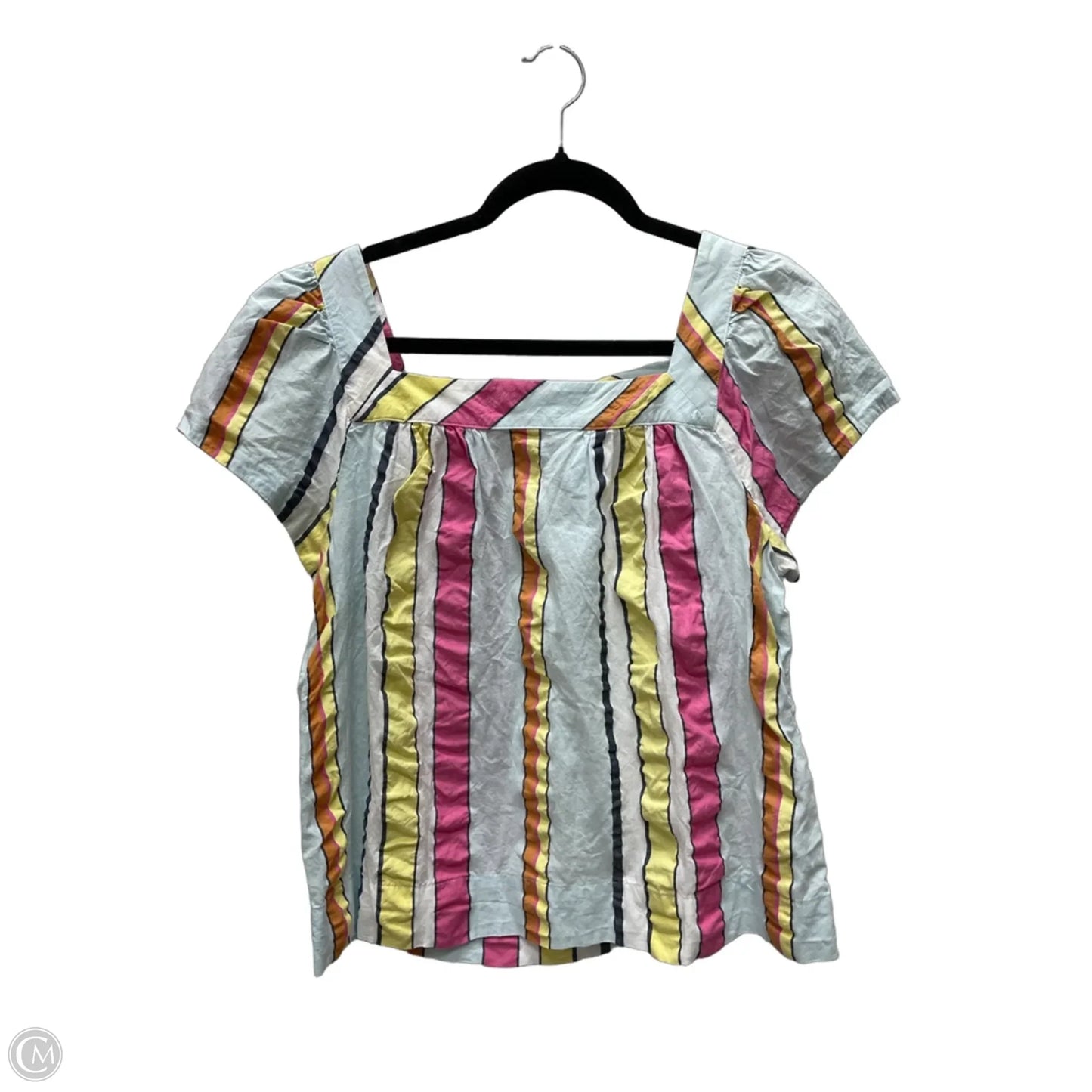 Top Short Sleeve By J. Crew In Striped Pattern, Size: M