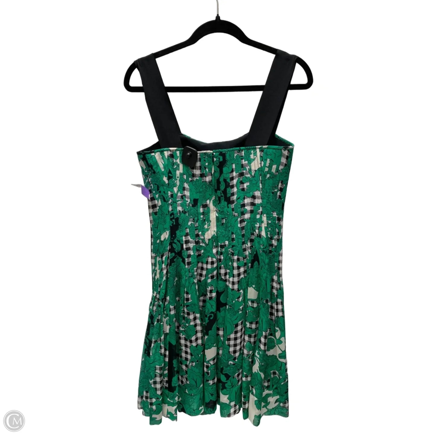 Dress Designer By Diane Von Furstenberg In Black & Green, Size: S