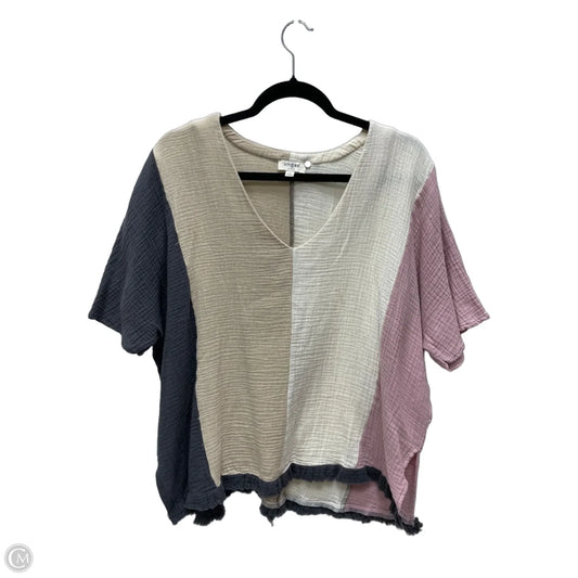 Top Short Sleeve By Umgee In Multi-colored, Size: S