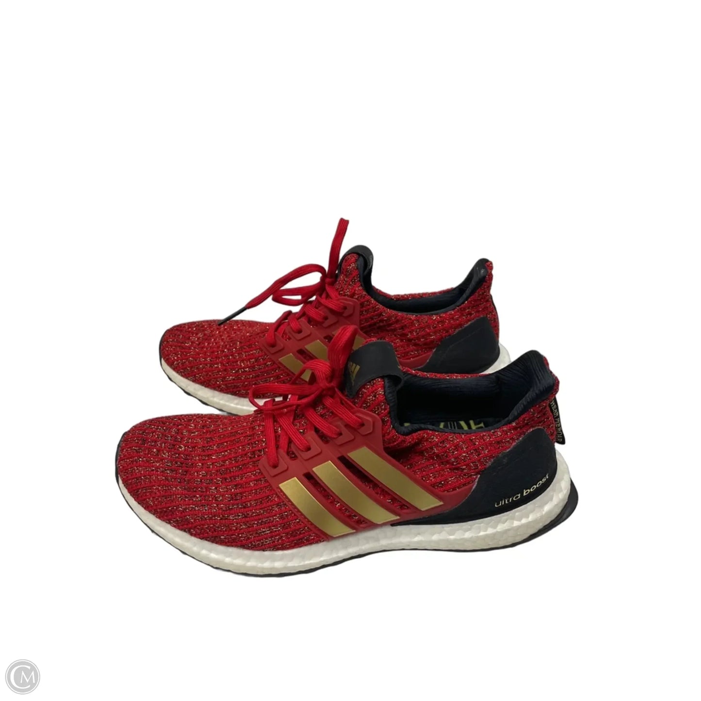 Shoes Athletic By Adidas In Gold & Red, Size: 9