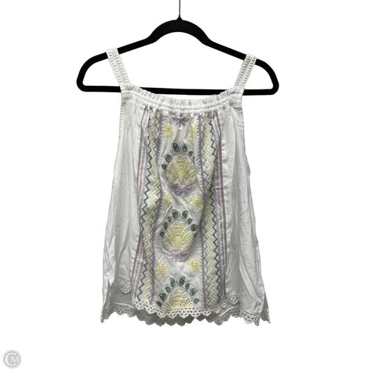 Top Sleeveless By Democracy In White, Size: M