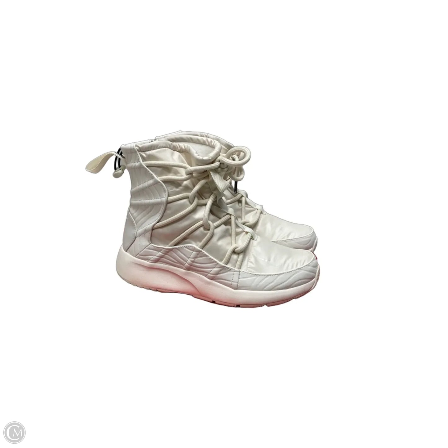 Boots Ankle Heels By Nike In Cream, Size: 7.5