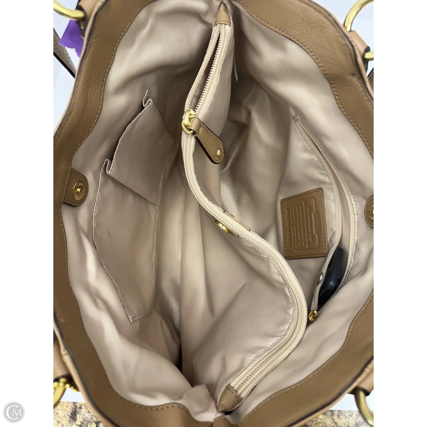 Handbag Designer By Coach, Size: Large
