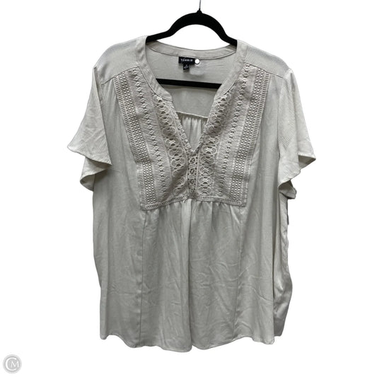 Top Short Sleeve By Torrid In Beige, Size: 2x