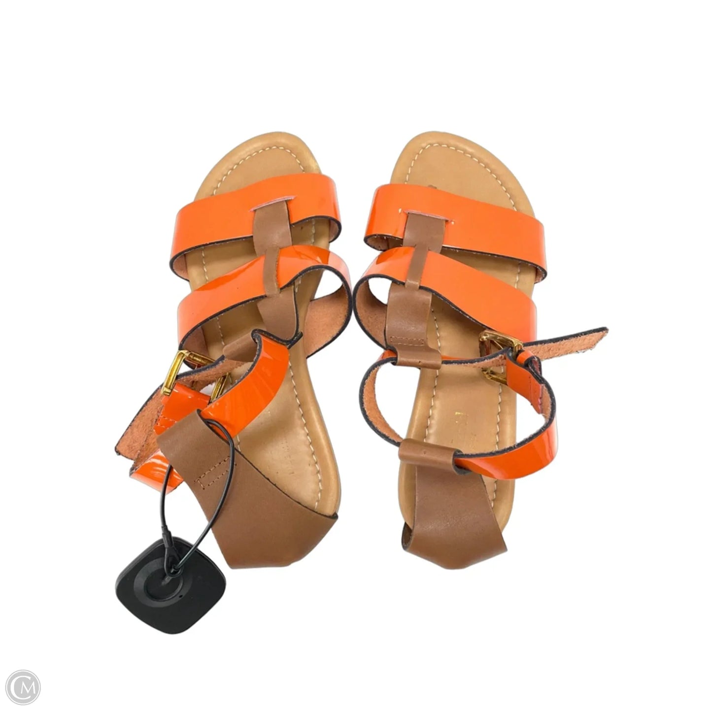 Sandals Flats By Charles David In Orange & Tan, Size: 6