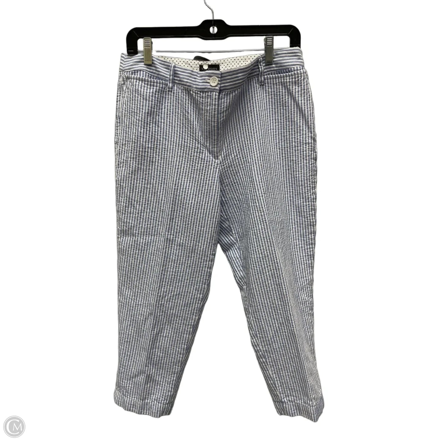 Pants Cropped By Talbots In Striped Pattern, Size: 8p